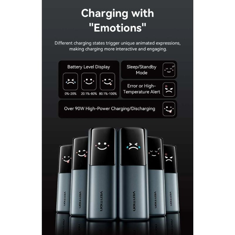 Powerbank 20000mAh Vention FKFH0
165W
Gris