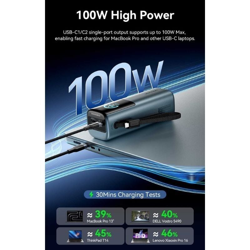 Powerbank 20000mAh Vention FKFH0
165W
Gris
Incluye Cable USB Tipo-C