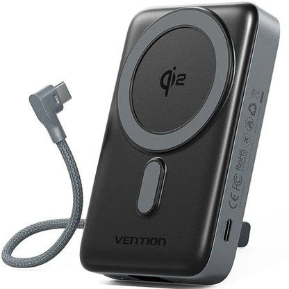 Powerbank 10000mAh Vention FKHH0
35W
Wireless
Gris
Incluye Cable USB Tipo-C