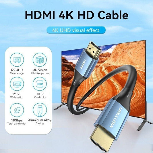 Cable HDMI 2.0 4K Vention ALHSH
HDMI Macho - HDMI Macho
2m
Azul