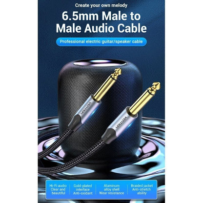 Cable Estéreo Vention BASHG
Jack 6.5 Macho - Jack 6.5 Macho
1.5m
Gris