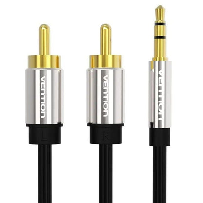 Cable Estéreo Vention BCFBH
Jack 3.5 Macho - 2x RCA Macho
2m
Negro