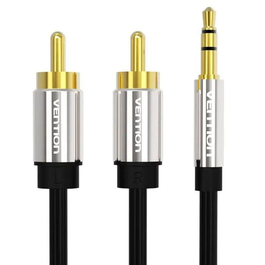 Cable Estéreo Vention BCFBH
Jack 3.5 Macho - 2x RCA Macho
2m
Negro