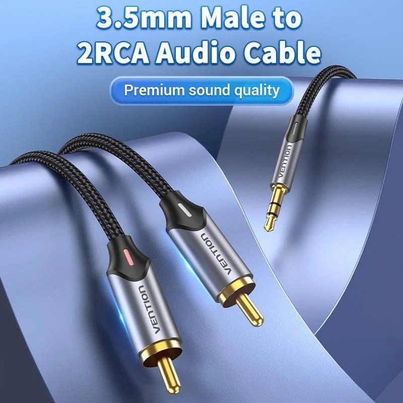 Cable Audio Vention BCNBG
2x RCA Macho - Jack 3.5 Macho
1.5m
Gris