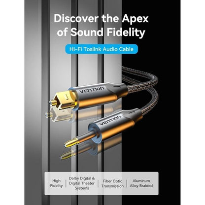 Cable de Audio de Fibra óptica Vention BKCBH
2m
Negro