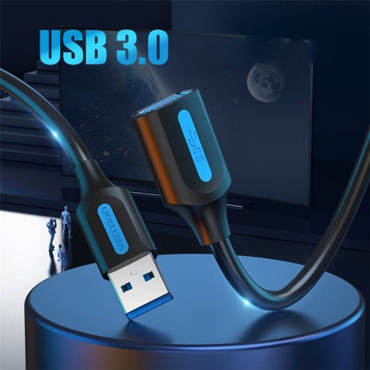 Cable Alargador USB 3.0 Vention CBHBI
USB Macho - USB Hembra
5Gbps
3m
Negro