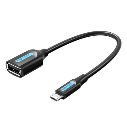 Cable USB 2.0 Vention CCUBB
MicroUSB Macho - USB Hembra
480Mbps
15cm
Negro