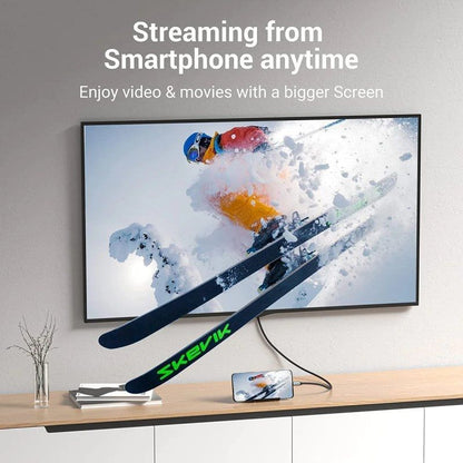 Cable Conversor HDMI 2.0 4K Vention CRBBF
USB Tipo-C Macho - HDMI Macho
1m
Negro