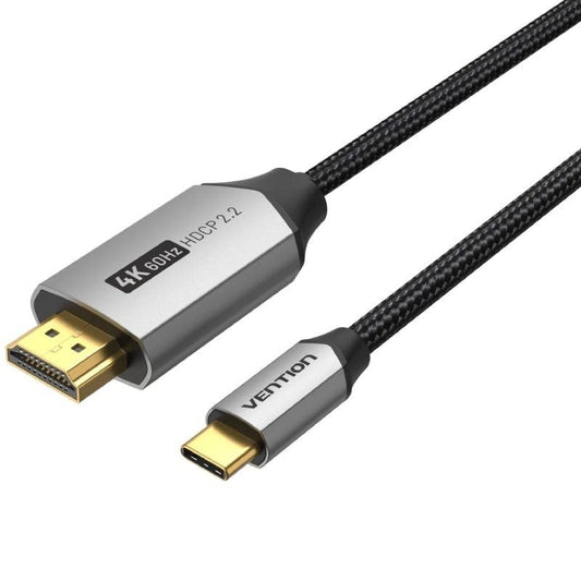 Cable Conversor HDMI 2.0 4K Vention CRBBG
USB Tipo-C Macho - HDMI Macho
1.5m
Negro