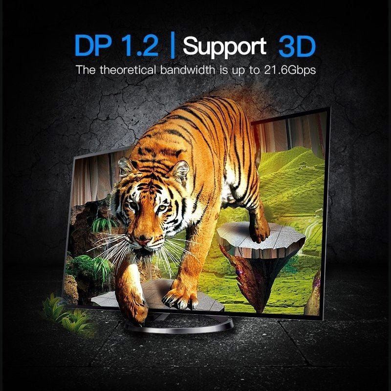 Cable Conversor Vention HAABH
Mini DisplayPort Macho - DisplayPort Macho
2m
Negro