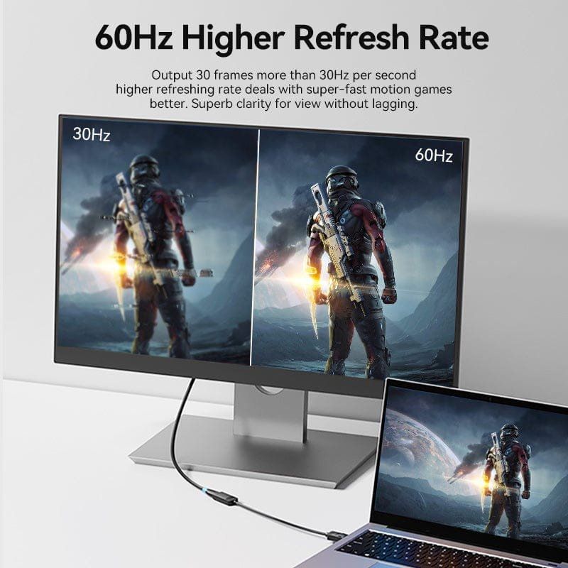 Cable Conversor Vention HBZBB
DisplayPort Macho - HDMI 4K Hembra
15cm
Negro