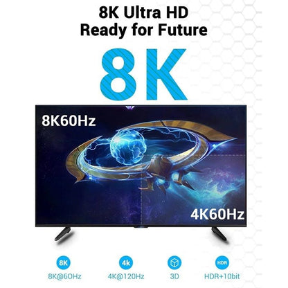 Cable HDMI 2.1 8K Vention AANBF
HDMI Macho - HDMI Macho
1m
Negro