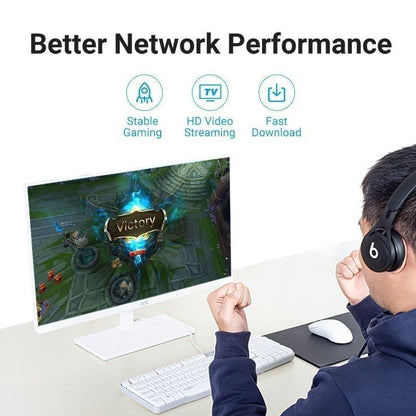 Cable de Red RJ45 UTP Vention IBIBH Cat.6A
2m
Negro