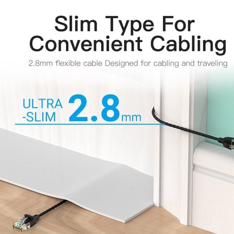 Cable de Red RJ45 UTP Vention IBIBH Cat.6A
2m
Negro