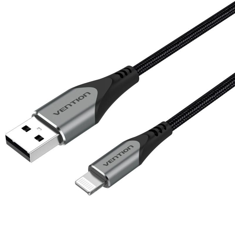 Cable USB 2.0 Lightning Vention LABHD
USB Macho - Lightning Macho
Hasta 12W
480Mbps
50cm
Gris