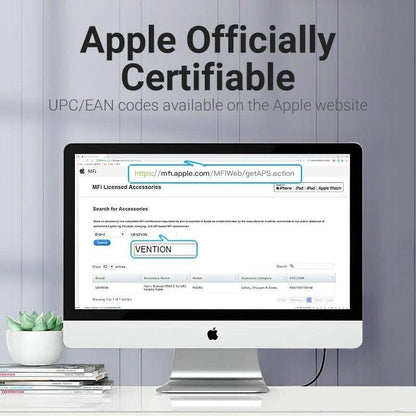 Cable USB 2.0 Lightning Vention LABHH
USB Macho - Lightning Macho
2m
Gris