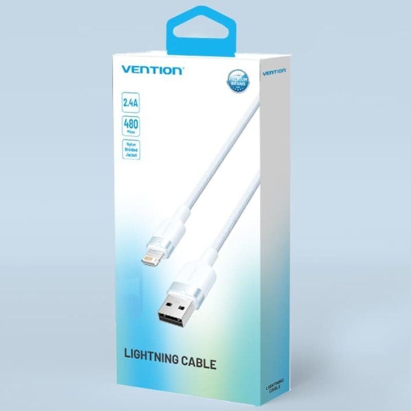 Cable USB Lightning Vention LANWH
USB Macho - Lightning Macho
480Mbps
2m
Blanco