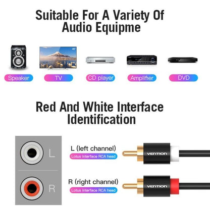 Cable Estéreo Vention VAB-R06-B300
2x RCA Macho - 2x RCA Macho
3m
Negro