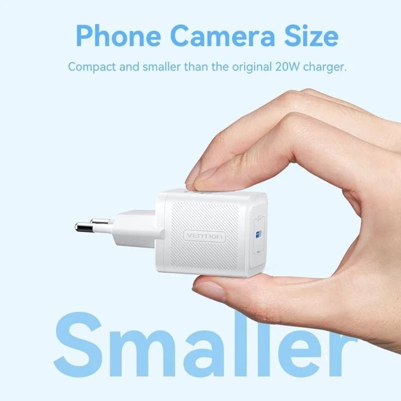 Cargador de Pared GaN Vention FEPL0-EU
1xUSB Tipo-C
20W