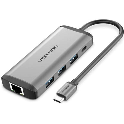 Docking USB Tipo-C Vention CNDHB
1xHDMI 4K
3xUSB
1xUSB Tipo-C PD
1xRJ45
1xLector tarjetas
Gris