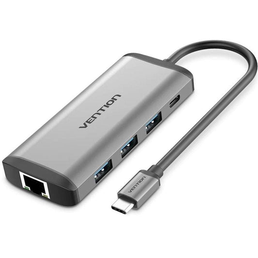 Docking USB Tipo-C Vention CNDHB
1xHDMI 4K
3xUSB
1xUSB Tipo-C PD
1xRJ45
1xLector tarjetas
Gris
