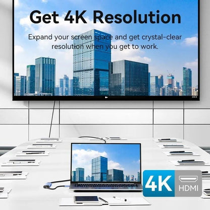 Docking USB Tipo-C Vention TGESB
3xUSB
1xHDMI 4K
1xUSB Tipo-C PD