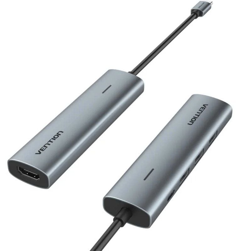 Docking USB Tipo-C Vention TGGHB
3xUSB
1xHDMI 4K
1xUSB Tipo-C PD