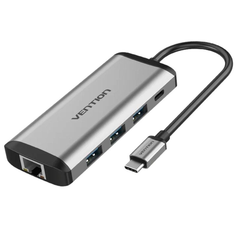 Docking USB Tipo-C Vention THAHB
1xHDMI 4K
3xUSB
1xUSB Tipo-C PD
1xRJ45
1xLector tarjetas
1xAudio
Gris