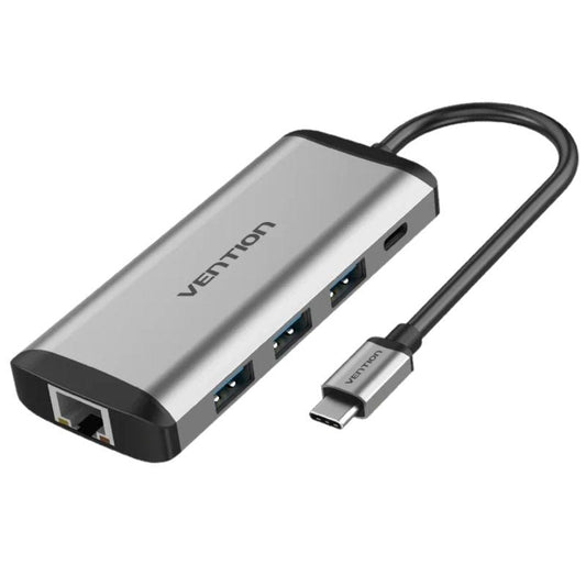 Docking USB Tipo-C Vention THAHB
1xHDMI 4K
3xUSB
1xUSB Tipo-C PD
1xRJ45
1xLector tarjetas
1xAudio
Gris
