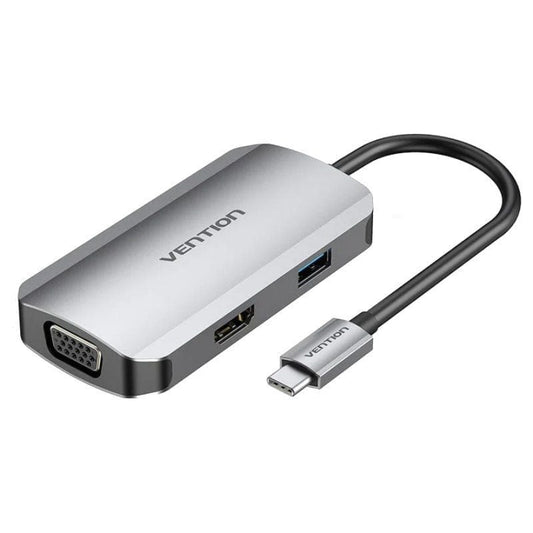 Docking USB Tipo-C Vention TOAHB
1xHDMI 4K
1xVGA
1xUSB
1xUSB Tipo-C PD
Gris