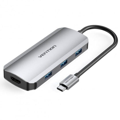 Docking USB Tipo-C Vention TOFHB
1xHDMI
3xUSB
1xUSB Tipo-C
1xUSB Tipo-C PD