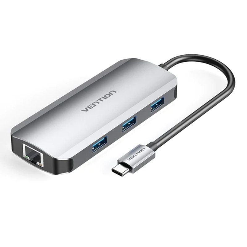 Docking USB Tipo-C Vention TOHHB
1xHDMI 4K
3xUSB
1xRJ45
1xUSB Tipo-C PD