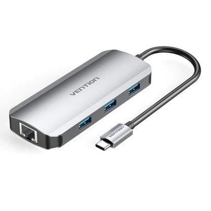 Docking USB Tipo-C Vention TOHHB
1xHDMI 4K
3xUSB
1xRJ45
1xUSB Tipo-C PD