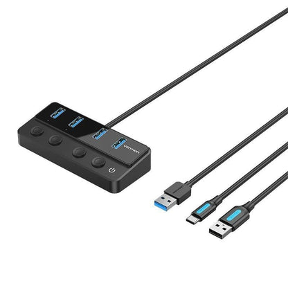 Hub USB 3.0 Vention CHWBF
4xUSB
1xUSB Tipo-C PD
Incluye cable Carga USB Macho - USB Tipo-C Macho