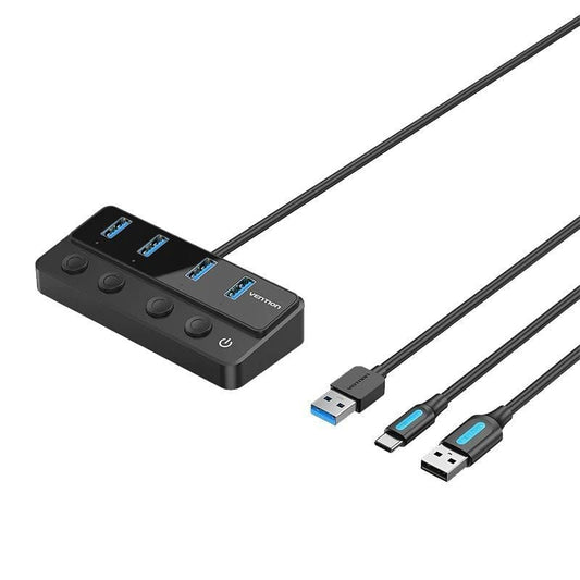 Hub USB 3.0 Vention CHWBF
4xUSB
1xUSB Tipo-C PD
Incluye cable Carga USB Macho - USB Tipo-C Macho