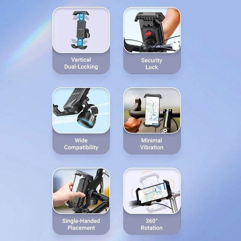 Soporte de Smartphone para Bici Vention KSFB0
Negro