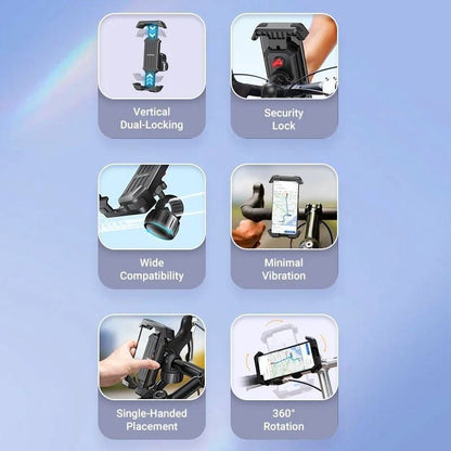 Soporte de Smartphone para Bici Vention KSFB0
Negro