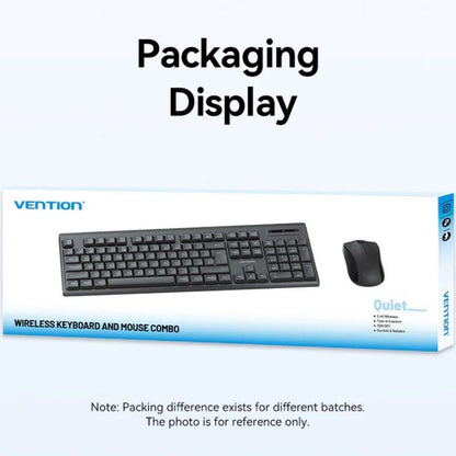 Teclado y Ratón Inalámbricos Vention Combo KTZB0-EN