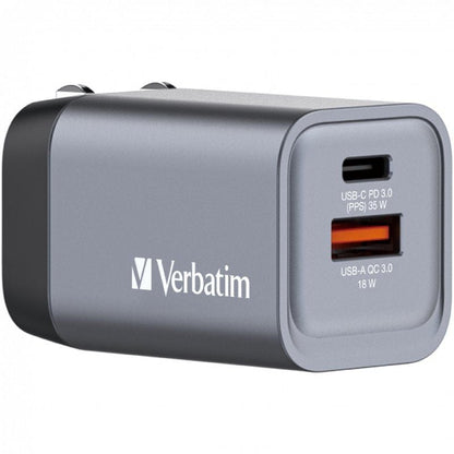 Cargador de Pared Universal GaN para Viaje Verbatim GNC-35
1xUSB Tipo-C
1xUSB
35W
