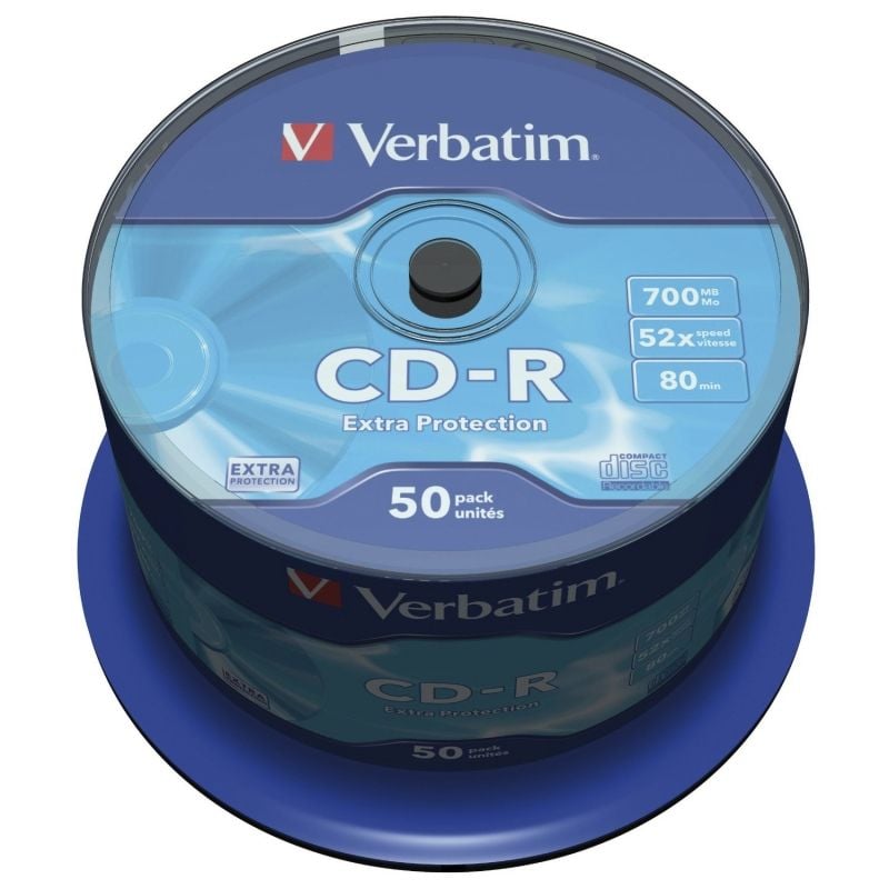 CD-R Verbatim Datalife 52X
Tarrina-50uds