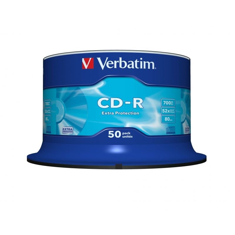 CD-R Verbatim Datalife 52X
Tarrina-50uds