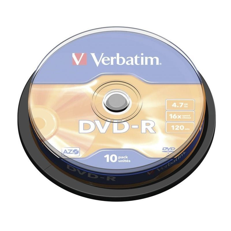 Verbatim DVD-R 4.7GB 16x Tarrina 10Uds