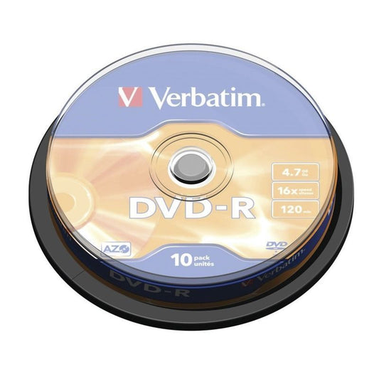 Verbatim DVD-R 4.7GB 16x Tarrina 10Uds