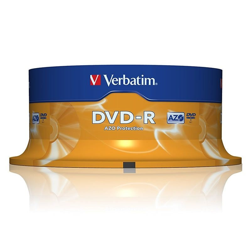 DVD-R Verbatim Advanced AZO 16X
Tarrina-25uds