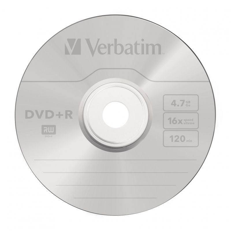 DVD-R Verbatim Imprimible 16X
Tarrina-25uds