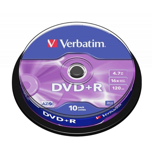 DVD+R Verbatim Advanced AZO 16X
Tarrina-10uds