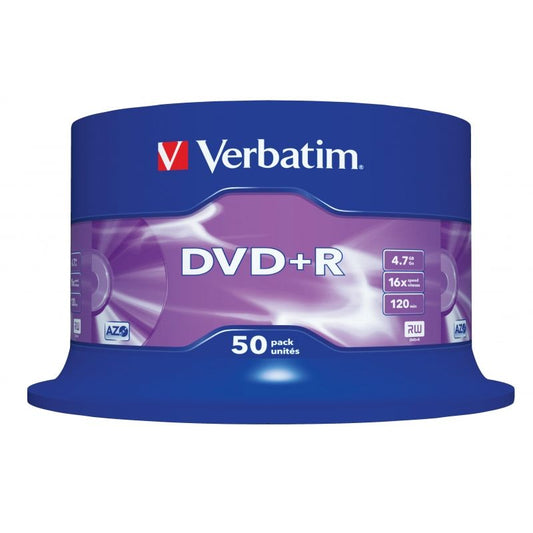 DVD+R Verbatim Advanced AZO 16X
Tarrina-50uds