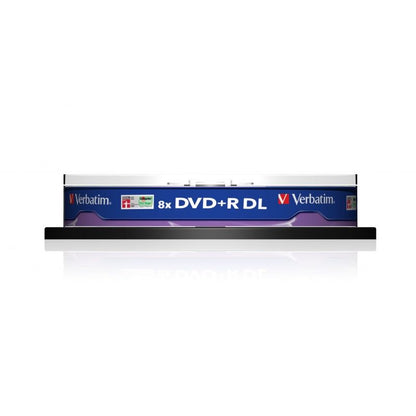 DVD+R Doble Capa Verbatim Advanced AZO 8X
Tarrina-10uds