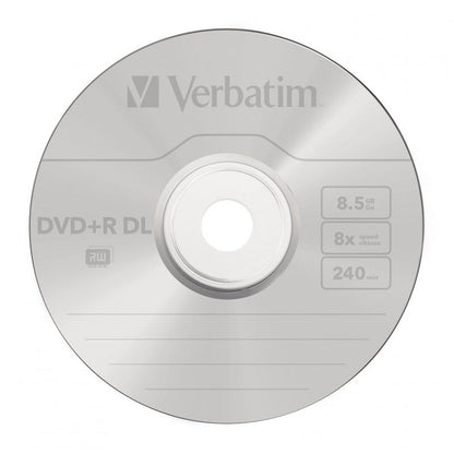DVD+R Doble Capa Verbatim Advanced AZO 8X
Tarrina-10uds