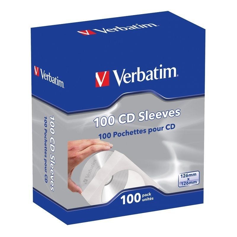 Fundas CD-R Verbatim Sleeves
Caja-100uds